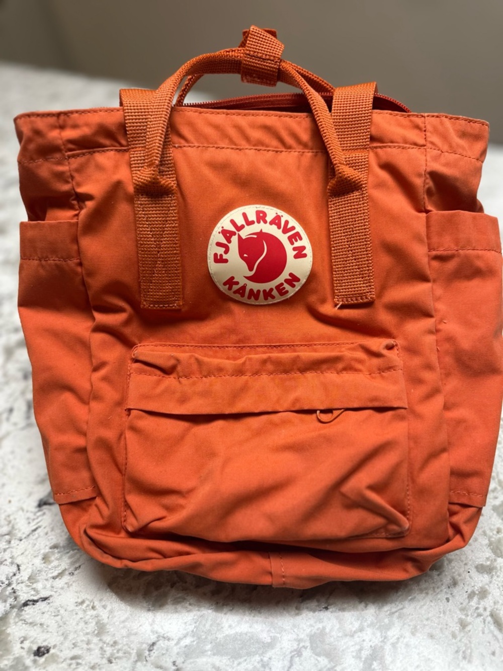 FJALLRAVEN Kanken Mini Backpack Spicy Orange Small Bag  👝